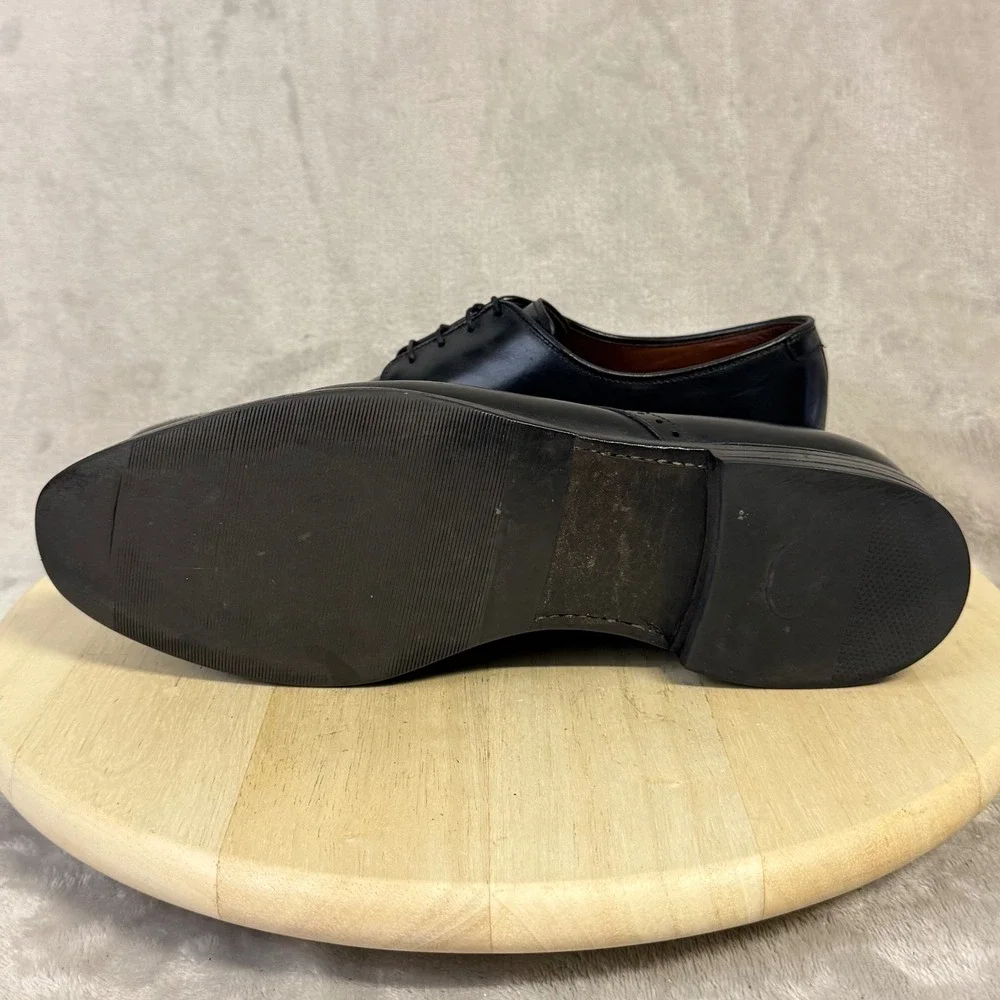 Allen Edmonds Wendell Black Leather Split Toe Derby Dress Shoes Mens 11 D 5708